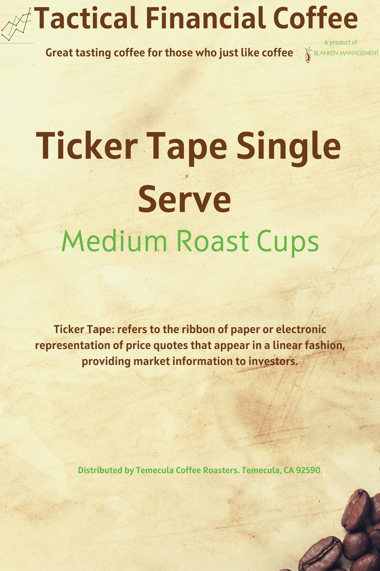 Ticker Tape Single Serve - Medium Roast Cups